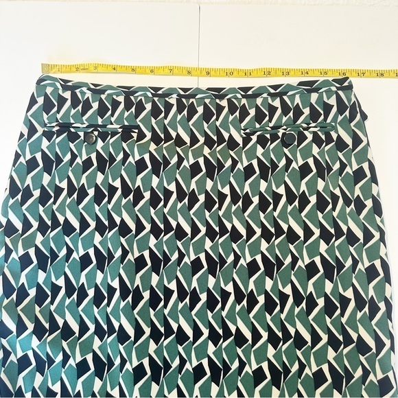 M by Missoni Dual Zipper Green Black Pencil Skirt - Italian 44 / US 8 - Picture 12 of 15